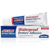 Secure Denture Adhesive Cream, Zinc Free Denture Glue, 1.4 oz
