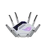 ASUS GT-BE19000AI Tri-Band WiFi 7 (802.11be) AI Gaming Router, 320MHz Bandwidth & 4096-QAM, MLO, Dual 10G Ports, AI Game Boost, Gaming Network, Aura RGB, AiMesh Support, Guest Network Pro