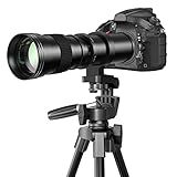 EF/EF-S 420-800mm F8.3 Telephoto Zoom Lens(MF) + T-Mount for Canon EOS Rebel T8i/T7i/T7/T6i/T5/T3i/T2i/XSi/SL3/SL2/T100/90D/80D/70D/50D/5D Mark IV/6D II/7D II/1D X III II - Manual DSLR Cameras Lenses
