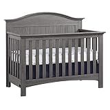 Soho Baby Chandler Premium 4-in-1 Convertible Crib, Graphite Gray, GreenGuard Gold Certified