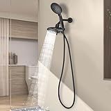 Cobbe Dual Handheld Shower Head Combo, Powerful Water-Saving Shower System 2 in 1 High Pressure Rainfall Shower Combo 48-Setting 3-Way Water Diverter with Anti-Swivel Lock Nut, 6 Spray Mode