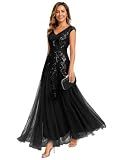 Ever-Pretty Women's Maxi Formal Gowns Sequin Mother of the Bride Dresses