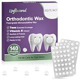 RIZUKO Orthodontic Wax for Braces, 140-Count Pre-Cut Dots