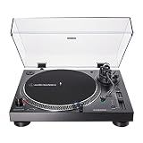 Audio-Technica AT-LP120XBT-USB-BK Wireless Direct-Drive Turntable (Analog, Wireless & USB), Fully Manual, 3 Speed, Convert Vinyl to Digital, Built-in Pre-Amp, Black