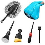 Fitosy Car Interior Duster Detail Brush Cleaning Gel Kit, Soft Dash Vent Dusting Slime Putty Detailing Brushes Accessories Essentials Supplies Tools for Auto,Truck,SUV,RV