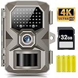 RIGDOO Trail Camera, 4K 48MP Trail Game Camera with Night Vision 0.1s Trigger Motion Activated, IP66 Waterproof Cam 130°Wide Angle with 48pcs No Glow LEDs for Outdoor Wildlife Monitoring