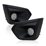 Fog Light Cover for 12-14 Subaru Impreza Matte Black Driver&Passenger Side