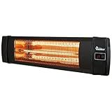 DR. INFRARED HEATER Portable Infrared Indoor and Outdoor Space Heater for Patio, Garage, Commercial & Residential With Remote Control, Without Thermostat, Black