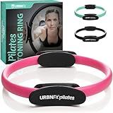 URBNFit Pilates Ring - 12" Magic Circle w/Dual Grip, Foam Pads for Inner Thigh Workout, Toning, Fitness & Pelvic Floor Exercise - Yoga Rings w/Bonus Exercise Guide