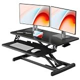 JOY worker Standing Desk Converter, 32" Height Adjustable Sit Stand Riser
