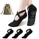 BKP Yoga Socks For Women,Non slip Grip Pilates Socks Suitable For Ballet,Plasticity,Dance,Home,Training