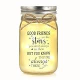 Friendship Gifts for Women, Gifts for Best Friend Woman, Best Friend Birthday Gift for Women, Gift for Friends for Valentines Day Christmas, Mason Jar Light Night Home Decor