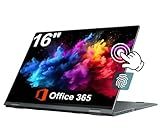 jumper 16 inch Convertible Laptop, 2 in 1 Laptop Computer with FHD 360 Degree Touchscreen, 16GB RAM 640GB Storage, Backlit Keyboard, Fingerprint Reader, 53.2WH, WiFi 6, 1 Year Office 365