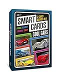 SMART CARDS Cars Card Games - Matching Pairs, Snap, Trumps, Rummy, Happy Families (8 Games To Play) | Age 5+, 1-8 Players | Fun Family Travel Card Games and Gifts for Adults & Kids, Boys & Girls