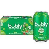 bubly Sparkling Water, Lime, 12 Fl Oz Cans (Pack of 8)