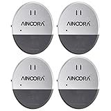 Window Alarm Sensors 4 Pack, Glass Break Sensor 130DB Loud Window Vibration Alarms, Burglar Intruder Entry Detector for Indoor Home Office Apartment & RV Security