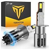 Termitor 2026 Upgraded H1 Bulbs, 1000% Brightness 6500K Cool White, 1:1 Mini Size, IP68 Waterproof Flicker-Free Automotive H1 H1LL Fog Light Bulbs, Plug and Play No Adapter Needed, Pack of 2