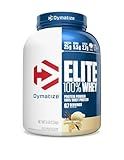 Dymatize Elite 100% Whey Protein Powder, Vanilla, 25g of Protein, 5.5g BCAAs, Less Than 140 Cal., Gluten Free, 2g Carb, 2g Sugar, 3g Fat (67 Servings)