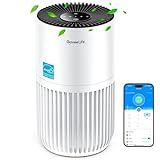 GoveeLife Mini Air Purifier for Bedroom, Smart Filter Air Purifier with App Alexa Control for Pet Hair, Odors, Pollen, HEPA Portable Air Cleaner with 3 Speeds, 2 Modes, Timer, Aroma for Home