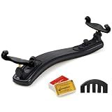 NANYI Violin Shoulder Rest for 4/4 & 3/4 Size Adjustable, rosin & mute -Set