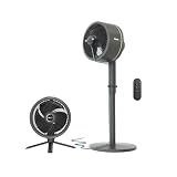 Shark FlexBreeze Fan, Indoor & Outdoor Oscillating Cooling Fan, Floor & Tabletop, Portable Cordless & Corded, Bedroom, Office & Patio Fan, InstaCool Misting Attachment & Remote, Grey, FA222​