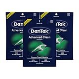 DenTek Triple Clean Advanced Clean Floss Picks, No Break & No Shred Floss, 150-Count, 3 Pack