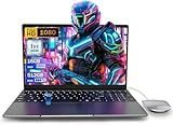 SAINTDISE 15.6 inch Laptop Computer,16GB RAM LPDDR4 512GB SDD Portable Laptop Computer Cerelon N5095 Processor FHD 1920 * 1080 Laptop PC with Touch ID, WiFi5, BT4.2, USB 3.0
