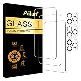 Ailun 3 Pack Screen Protector for iPhone 14 Pro [6.1 inch] + 3 Pack Camera Lens Protector,Sensor Protection,Dynamic Island Compatible,Case Friendly Tempered Glass Film,[9H Hardness] - HD