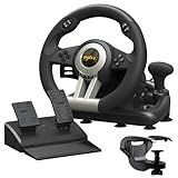 PXN PC Racing Wheel, V3 PRO 180 Degree Universal USB Car Sim Game Steering Wheel with Pedals for Xbox One, Xbox Series S/X, PS3, PS4, Switch