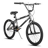 JOYSTAR Gemsbok 20" Kids BMX Bike for Boys Girls Ages 7-12, Freestyle Children's Bicycle with Dual Hand Brakes and 20 Inch Wheels Black