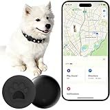 Dog Trackers Smart Pet Tracker for Collar Dog Trackers Pet Location Tracker with Holder No Monthly Fee Compatible with Apple Find My (iOS Only Not for Android) Anti-Lost Device for Pets Bag Straps