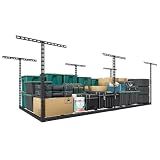 TOPIRON 4x8 FT Overhead Garage Storage Rack,750LBS Weight Capacity