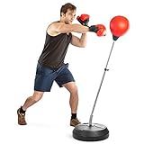 TechTools Punching Bag with Stand, Boxing Bag for Teens & Adults - Height Adjustable - Speed Bag for Training, Boxing Equipment, Stress Relief & Fitness