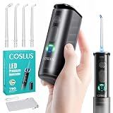 COSLUS T50 Portable Water Dental Flosser for Travel with Screen Display