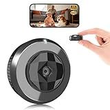 4K Indoor Security Hidden Camera: Mini Spy Camera for Home,Wireless Nanny Cam Works with WiFi & Free Cloud Storage,APP Control Smart Motion Detection for Baby/Pet/Nanny Surveillance(Deep Black)