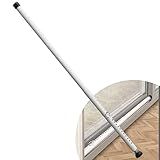 DIIG Sliding Door Security Bar，17.7-50.5inch Adjustable Locking Window Safety Bar with Rubber Tips,Diameter 1inch Window Security Bar for Home Apartment Travel (White)