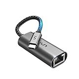 uni USB C to Ethernet Adapter, Driver Free RJ45 to USB C [Thunderbolt 3/4 Compatible], 1Gbps Type-C Gigabit Ethernet LAN Network Adapter for MacBook Pro/Air, iPhone 15 Pro/Max, Dell XPS, Galaxy S8-S24