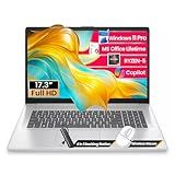 HP 17 inch Laptop for Business and Students, 17.3" FHD, AMD Ryzen 5 (Beats i7-1165G7), W/Copilot, Ms Office Pro, Wins 11 Pro, Numeric Keypad, WiFi 6 (64GB RAM | 2TB SSD)