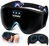 LC-dolida Sleep Headphones, 3D Sleep Mask Bluetooth Wireless Music Eye Mask, Sleeping Headphones for Side Sleepers Sleep Mask with Bluetooth Headphones Ultra-Thin Stereo Speakers Perfect for Sleeping
