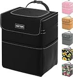 HOTOR Car Trash Can, Leak-Proof Car Organizer, Black