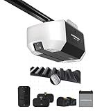 Chamberlain Garage Door Opener 3/4 HP Belt Drive myQ Garage Door Opener with Fixed Camera, Battery Backup, 2‑Bulb LED Lighting