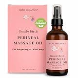 Organic Perineal Massage Oil Spray by Irene Organics for Pregnancy and Postpartum - Prevention for Perineum Tearing, All Natural, Pregnancy Third Trimester Must Haves for Childbirth