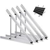 Rvpozwer Upgraded 47in 2 Sets Adjustable Solar Panel Tilt Mount Brackets, Foldable Tilt Legs, Support 100 200 300 400 500 Watt Solar Panels 4-8Pcs, Solar Panel Stand for Roof, Off-Grid, RV and Boat