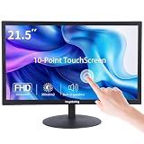 Insykktrkig Touchscreen Monitor 21.5" FHD 1080P Multi-Touch Screen HDMI VGA Type-B Dual Speakers,75Hz,VESA,Brightness 300cd/m²,Tilt Adjust,PC Office Laptop Business Computer Desktop Touch Display