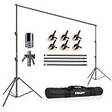 EMART 12x10ft(WXH) Backdrop Stand Heavy Duty, Adjustable Backdrop Banner Holder Back Drop Stand for Party, Photography Background Support Equipment Kit for Photo Studio, Wedding, Birthday, Exhibitions