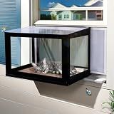 Cat Window Box Outdoor Window Catio for Cats Sunbathing Napping Overlooking
