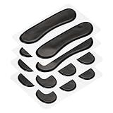 MECCANIXITY 16 Pcs Drum Dampeners Gel Pads Silicone Mute Pads Drum Silencers Drum Dampeners Moon Gels Black 30x25x3mm/98x22x2mm for Drums Cymbals Tone Control