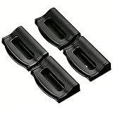 TechVrajna 4PCS Seat Belt Adjuster, Comfortable Shoulder Neck Protector for Car, Universal Vehicle Seatbelt Positioner Clip for Adults & Kids, Fit for SUV Sedan Truck (Black)
