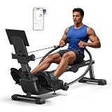 Merach RS3 Scull Rowing Machine for Home, Simulate Real Row, Ergonomic Seat