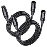 Cable Matters 2-Pack Premium XLR to XLR Cable, Microphone Cable, M-F, 15ft